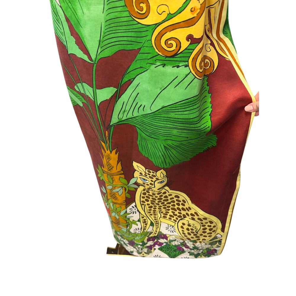 Alemais Multicolor Sun & Leopard Slip Dress (White, Green, Burgundy, Yellow) - Picture 9 of 9